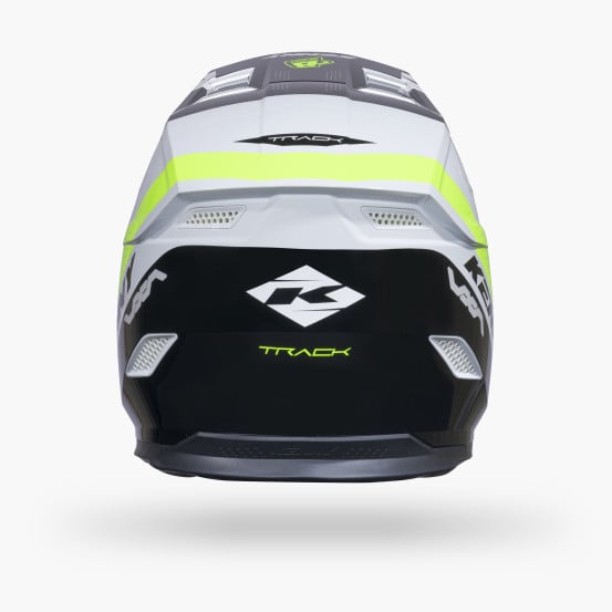 Casque cross Kenny 2027 Track Graphic - Blast White Non Yellow