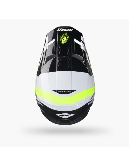 Casque cross Kenny 2027 Track Graphic - Blast White Non Yellow