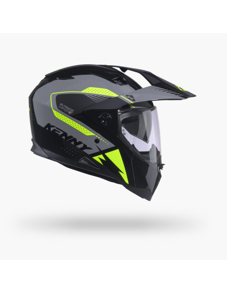 Casque cross Kenny 2027 Extreme Graphic - Neon Yellow