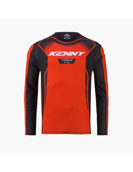 Maillot cross Kenny 2027 Titanium - Orange