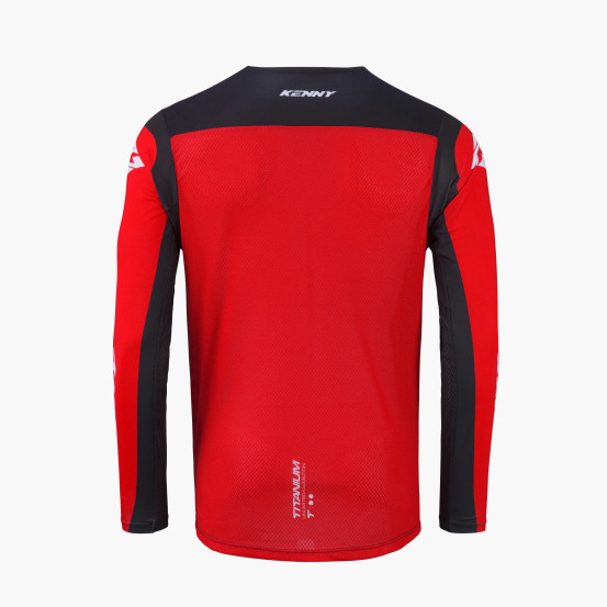 Maillot cross Kenny 2027 Titanium - Red