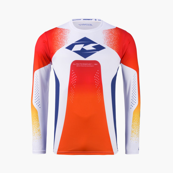 Maillot cross Kenny 2027 Track - Blast Orange White