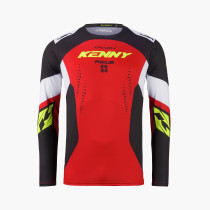 Maillot cross Kenny 2027 Track - Focus Red Neon