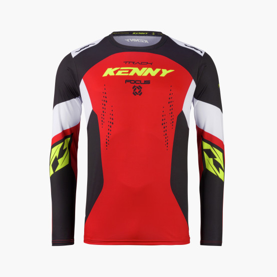Maillot cross Kenny 2027 Track - Focus Red Neon