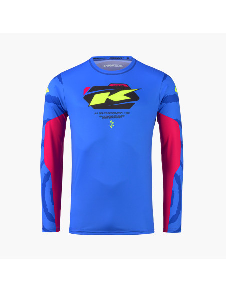 Maillot cross Kenny 2027 Force - Spiral Blue