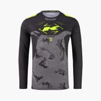 Maillot cross Kenny 2027 Force - Camo Neon Yellow