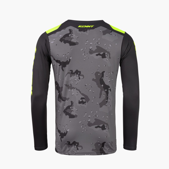 Maillot cross Kenny 2027 Force - Camo Neon Yellow