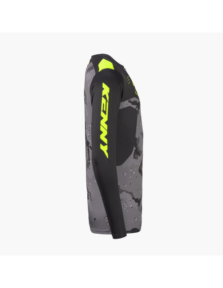 Maillot cross Kenny 2027 Force - Camo Neon Yellow