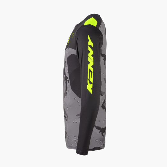 Maillot cross Kenny 2027 Force - Camo Neon Yellow