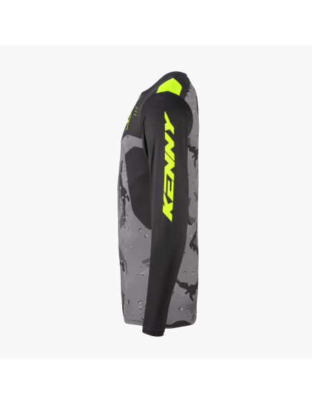 Maillot cross Kenny 2027 Force - Camo Neon Yellow