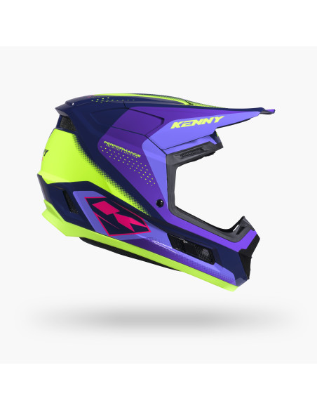 Casque cross enfant Kenny 2027 Performance Graphic - Racing Purple