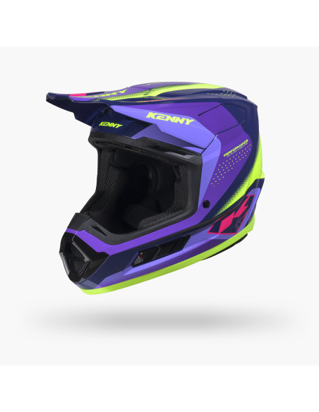 Casque cross enfant Kenny 2027 Performance Graphic - Racing Purple