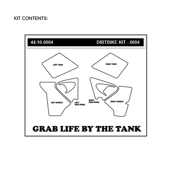 Grip adhésif de réservoir + plastiques STOMPGRIP 3D - YAMAHA 125 YZ / 250 YZ 1996-01