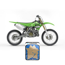 Grip adhésif de réservoir + plastiques STOMPGRIP 3D - KAWASAKI 125 KX / 250 KX 2003-07 2