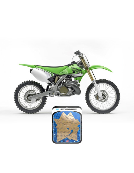 Grip adhésif de réservoir + plastiques STOMPGRIP 3D - KAWASAKI 125 KX / 250 KX 2003-07