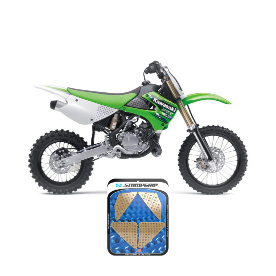 Grip adhésif de réservoir + plastiques STOMPGRIP 3D - KAWASAKI 100 KX / 85 KX 2001-13 / SUZUKI 100 RM 2003-04