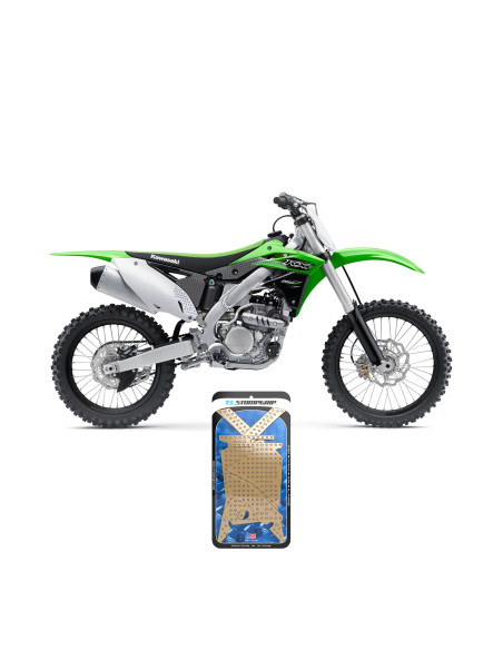 Grip adhésif de réservoir + plastiques STOMPGRIP 3D - KAWASAKI 250 KX-F 2013-16 / 450 KX-F 2012-15