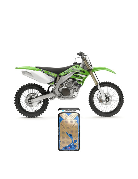 Grip adhésif de réservoir + plastiques STOMPGRIP 3D - KAWASAKI 250 KX-F / 450 KX-F 2006-08