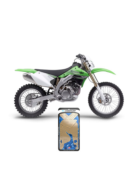 Grip adhésif de réservoir + plastiques STOMPGRIP 3D - KAWASAKI 450 KLX R 2008-09