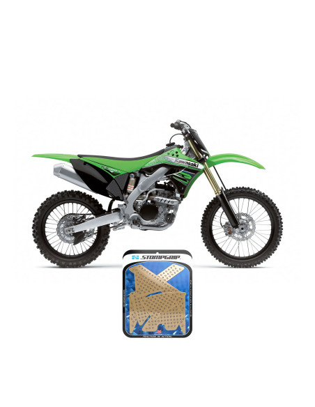 Grip adhésif de réservoir + plastiques STOMPGRIP 3D - KAWASAKI 250 KX-F 2009-12 / 450 KX-F 2009-11