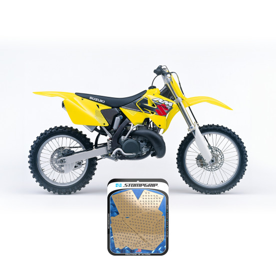 Grip adhésif de réservoir + plastiques STOMPGRIP 3D - SUZUKI 125 RM 2001-02