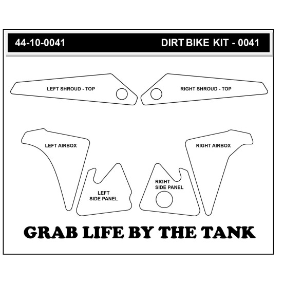 Grip adhésif de réservoir + plastiques STOMPGRIP 3D - SUZUKI 450 RM-Z 2007