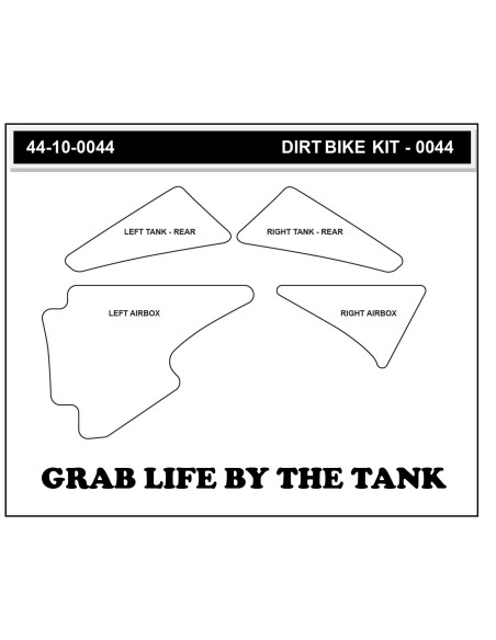 Grip adhésif de réservoir + plastiques STOMPGRIP 3D - KTM 125 EXC / 125 SX / 200 EXC / 250 EXC / 250 SX / 300 EXC / 300 MXC