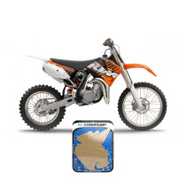 Grip adhésif de réservoir + plastiques STOMPGRIP 3D - KTM 105 SX 2006-11 / 85 SX 2004-12 2