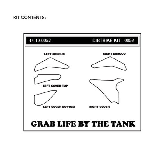 Grip adhésif de réservoir + plastiques STOMPGRIP 3D - KTM 85 SX 2013-17