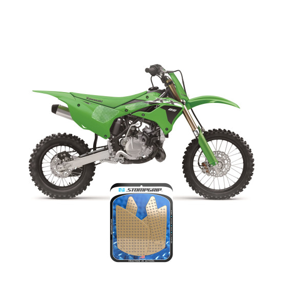 Grip adhésif de réservoir + plastiques STOMPGRIP 3D - KAWASAKI 100 KX 2014-18 / 85 KX 2014-26