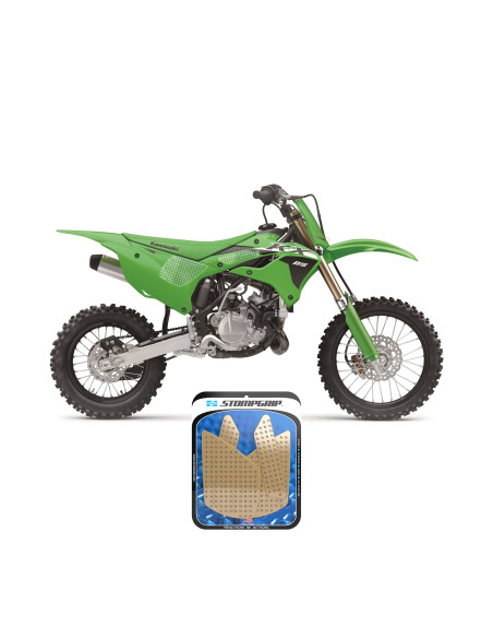 Grip adhésif de réservoir + plastiques STOMPGRIP 3D - KAWASAKI 100 KX 2014-18 / 85 KX 2014-26