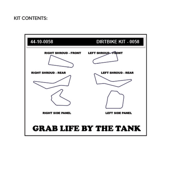 Grip adhésif de réservoir + plastiques STOMPGRIP 3D - KTM 125 EXC / 125 SX / 150 SX / 250 EXC / 250 EXC-F / 250 SX / 250 SX-F