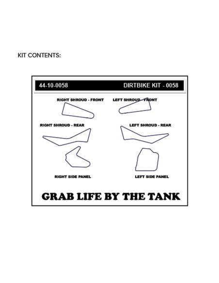 Grip adhésif de réservoir + plastiques STOMPGRIP 3D - KTM 125 EXC / 125 SX / 150 SX / 250 EXC / 250 EXC-F / 250 SX / 250 SX-F