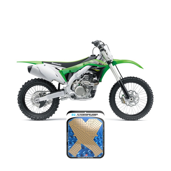 Grip adhésif de réservoir + plastiques STOMPGRIP 3D - KAWASAKI 450 KX-F 2016-18