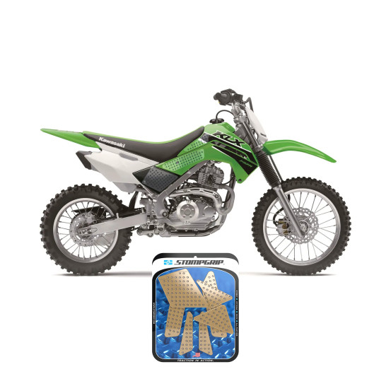 Grip adhésif de réservoir + plastiques STOMPGRIP 3D - KAWASAKI 140 KLX 2011-26