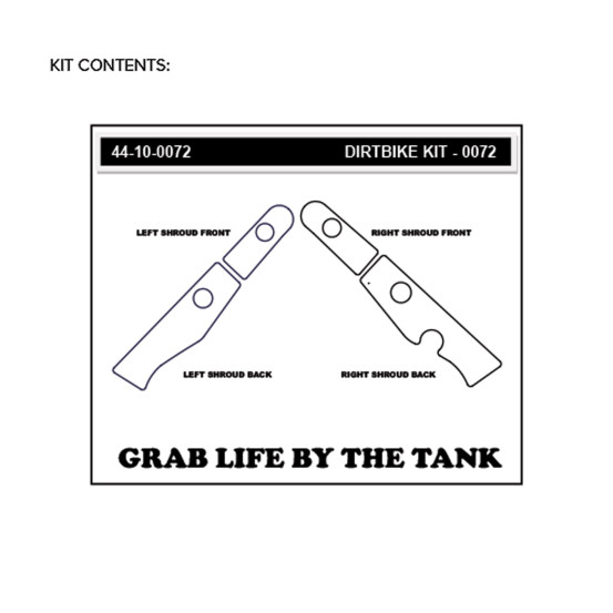 Grip adhésif de réservoir + plastiques STOMPGRIP 3D - KAWASAKI 250 KX-F 2017-20