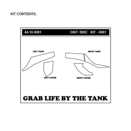 Grip adhésif de réservoir + plastiques STOMPGRIP 3D - KTM 125 SX / 150 SX / 250 SX / 250 SX-F / 300 EXC / 350 EXC-F / 350 SX-F