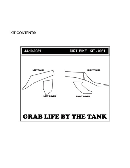 Grip adhésif de réservoir + plastiques STOMPGRIP 3D - KTM 125 SX / 150 SX / 250 SX / 250 SX-F / 300 EXC / 350 EXC-F / 350 SX-F