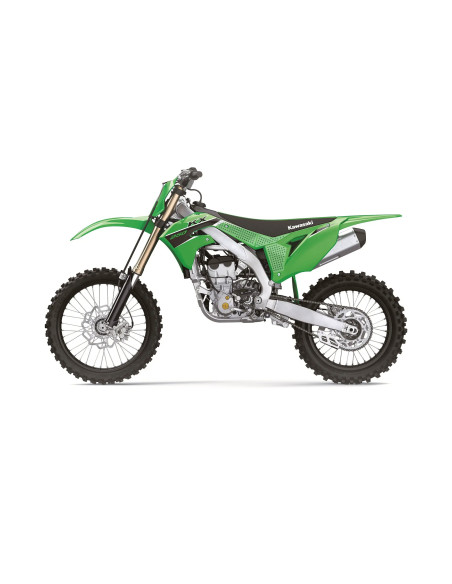 Grip adhésif de réservoir + plastiques STOMPGRIP 3D - KAWASAKI 450 KX-F 2019-23 / 250 KX-F 2021-23