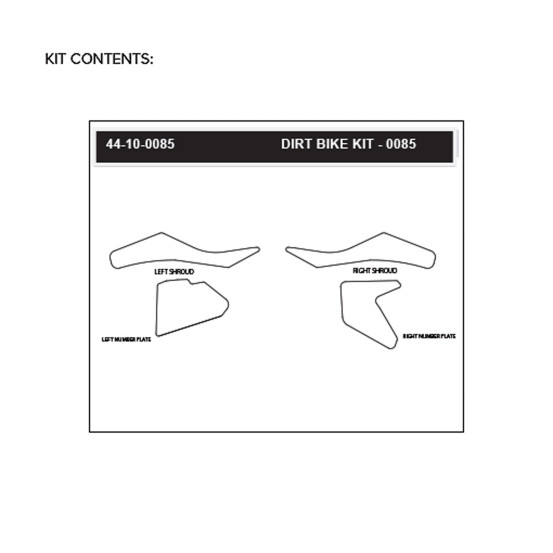 Grip adhésif de réservoir + plastiques STOMPGRIP 3D - KTM 85 SX 2018-24