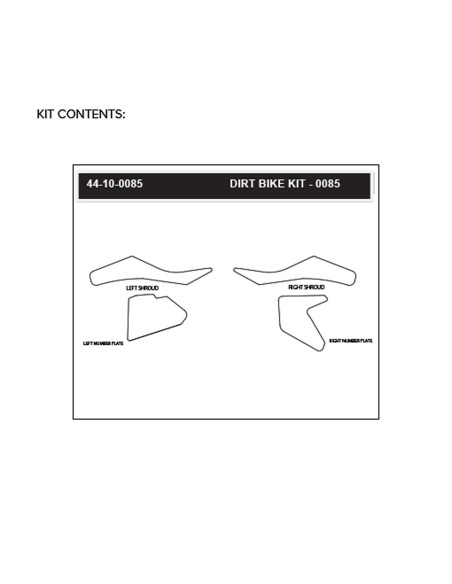 Grip adhésif de réservoir + plastiques STOMPGRIP 3D - KTM 85 SX 2018-24