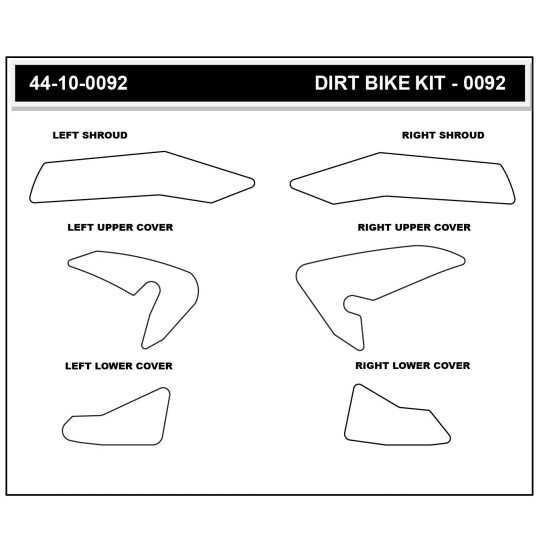 Grip adhésif de réservoir + plastiques STOMPGRIP 3D - YAMAHA 450 YZ-F 2023-25 / 450 WR-F / 250 YZ-F 2024-26 / 250 WR-F 2025-26