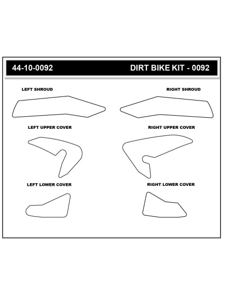 Grip adhésif de réservoir + plastiques STOMPGRIP 3D - YAMAHA 450 YZ-F 2023-25 / 450 WR-F / 250 YZ-F 2024-26 / 250 WR-F 2025-26