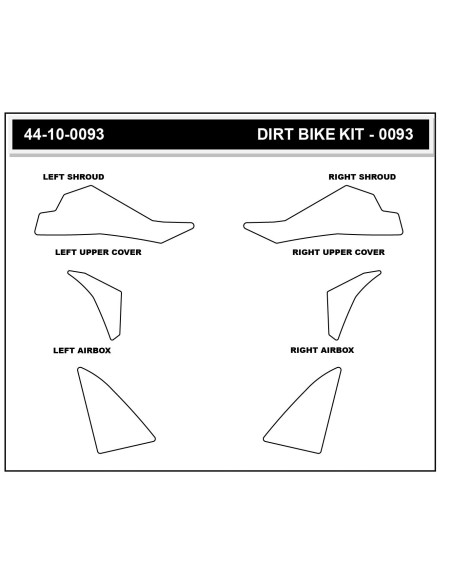 Grip adhésif de réservoir + plastiques STOMPGRIP 3D - YAMAHA 125 YZ / 250 YZ 2022-26