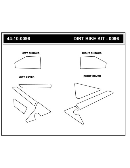 Grip adhésif de réservoir + plastiques STOMPGRIP 3D - HONDA 450 CRF-R / 450 CRF-RX / 250 CRF-R / 250 CRF-RX 2025-26