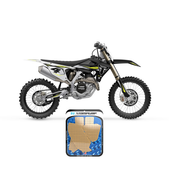 Grip adhésif de réservoir + plastiques STOMPGRIP 3D - TRIUMPH 450 TF 450-X 2025 / 250 TF 250-X 2024-25