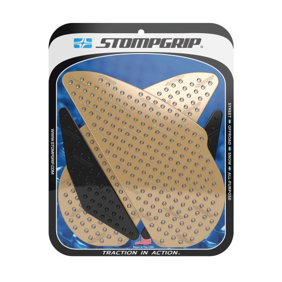 Grip adhésif de réservoir noir et transparent STOMPGRIP VOLCANO - YAMAHA 1000 YZF R1 2002-03