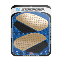Grip adhésif de réservoir noir et transparent STOMPGRIP VOLCANO - YAMAHA 600 YZF R6 2006-07