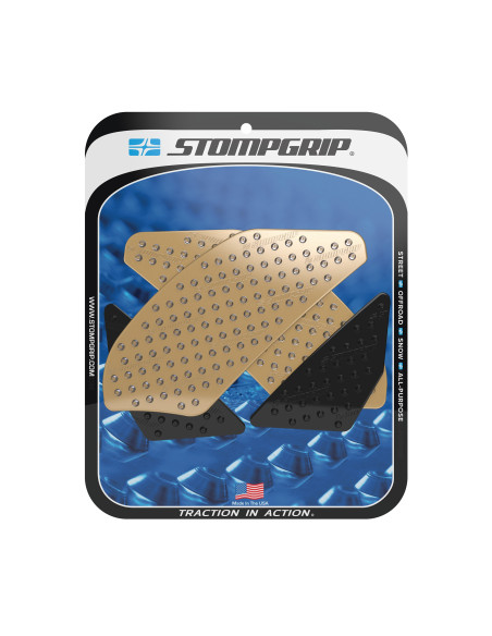 Grip adhésif de réservoir noir et transparent STOMPGRIP VOLCANO - YAMAHA 1000 YZF R1 2009-14