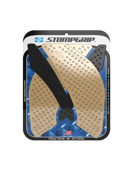 Grip adhésif de réservoir noir et transparent STOMPGRIP VOLCANO - YAMAHA 600 FZ6 / 600 YZF R6 / 600 XJ6 DIVERSION